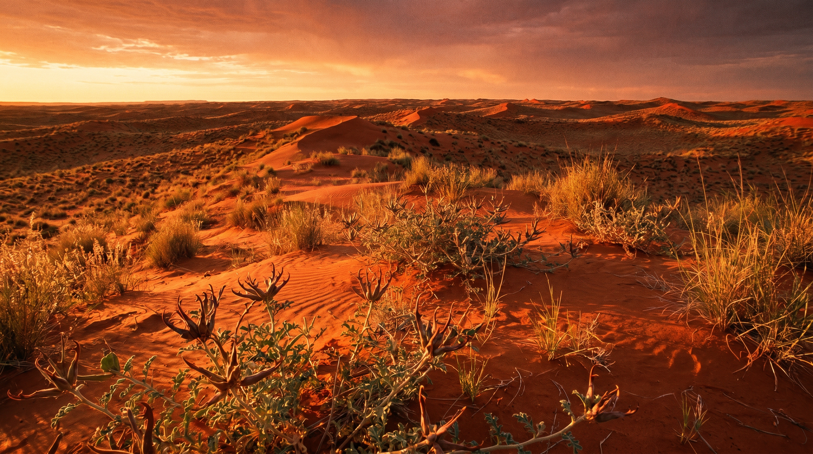 Kalahari plain — the harvest ground for devil's claw.