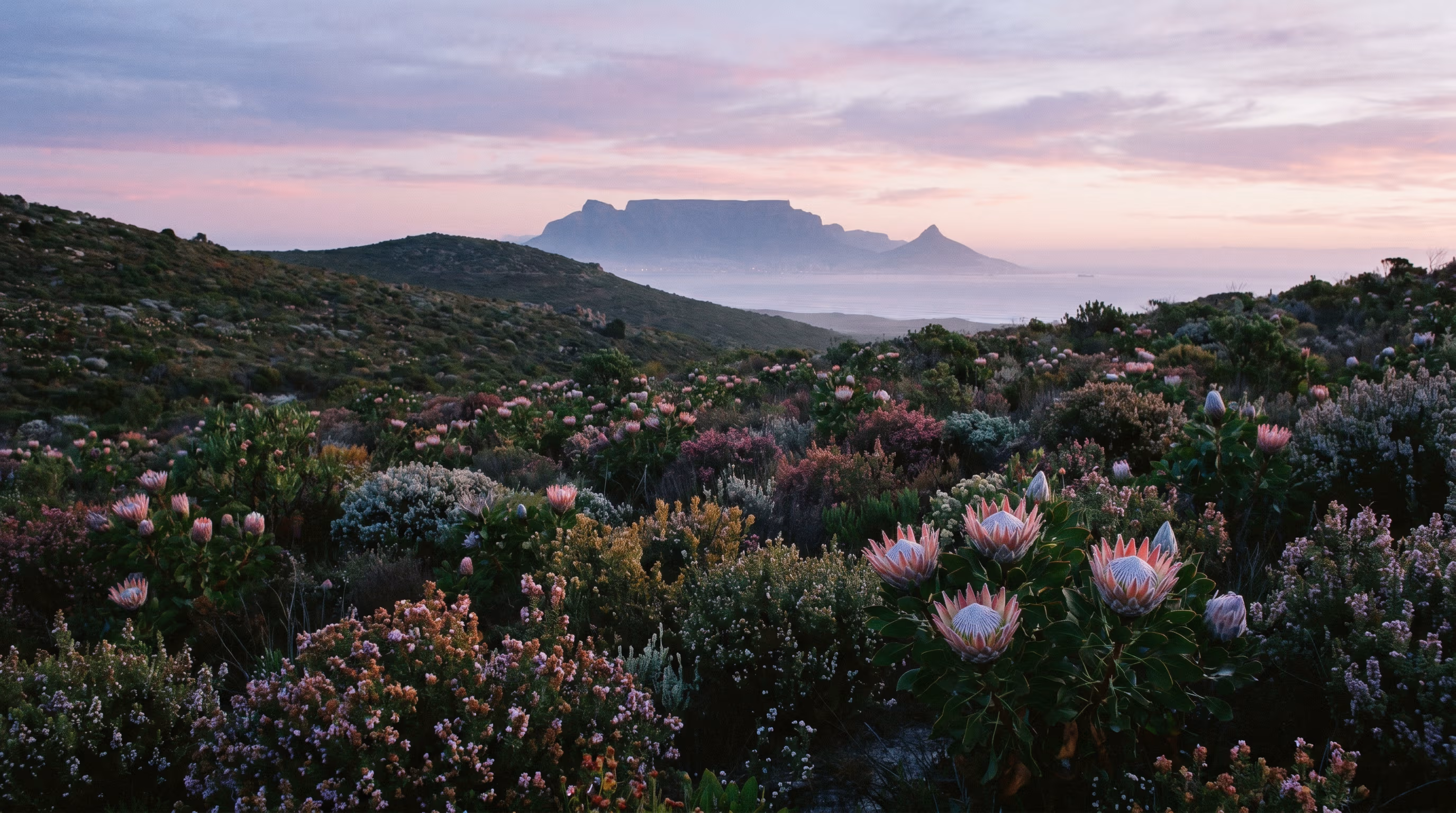 The Cape Floral Kingdom in bloom — a UNESCO biodiversity hotspot.