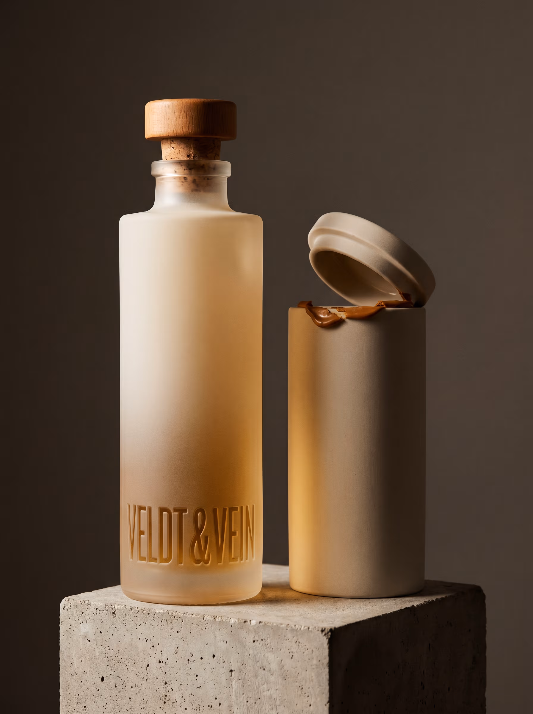 The Aloe Ferox & Oat Barrier Body Cream — frosted airless pump bottle, restrained register.